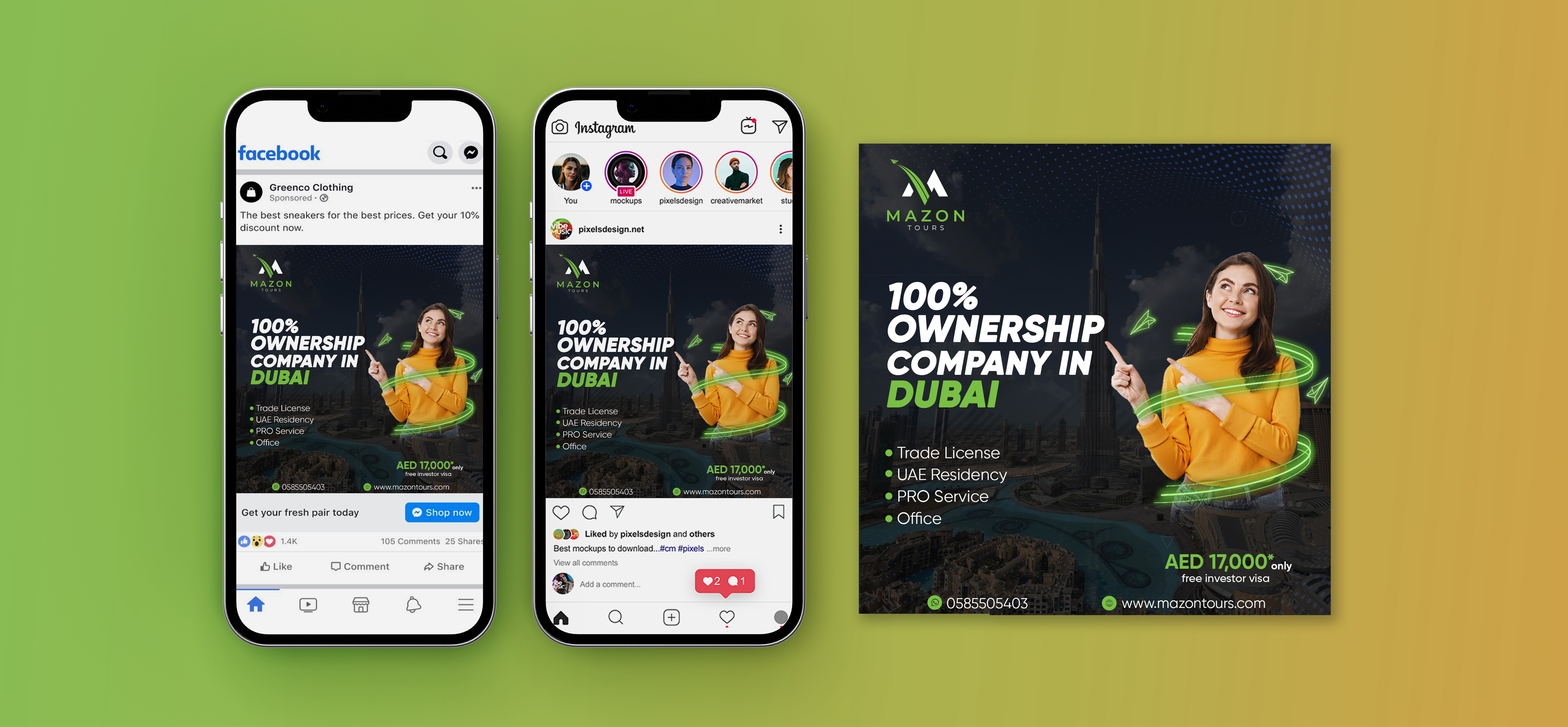 MAZON TOURS - SOCIAL MEDIA by SAAD DESIGN